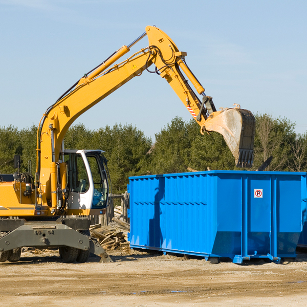 what size residential dumpster rentals are available in Rehrersburg PA